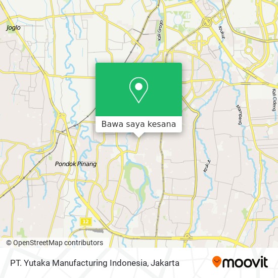 Peta PT. Yutaka Manufacturing Indonesia