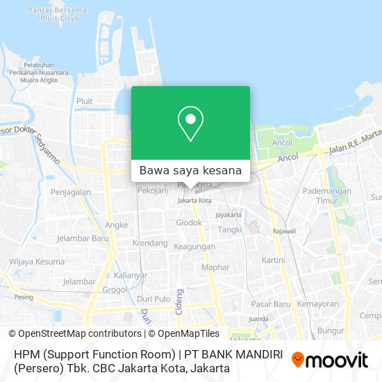 Peta HPM (Support Function Room) | PT BANK MANDIRI (Persero) Tbk. CBC Jakarta Kota