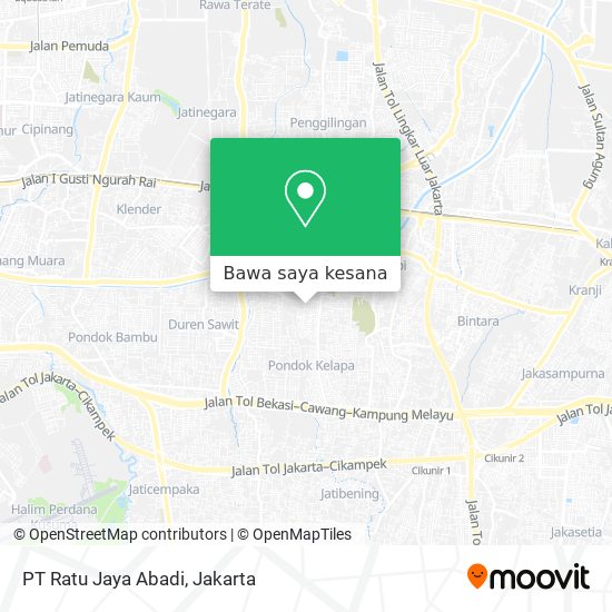 Peta PT Ratu Jaya Abadi