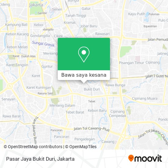 Peta Pasar Jaya Bukit Duri