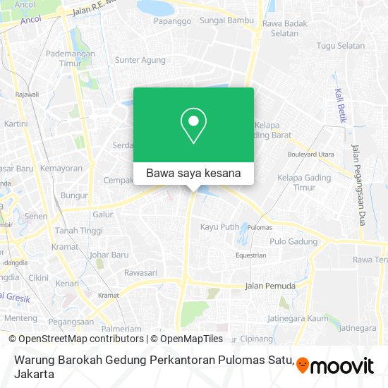 Peta Warung Barokah Gedung Perkantoran Pulomas Satu