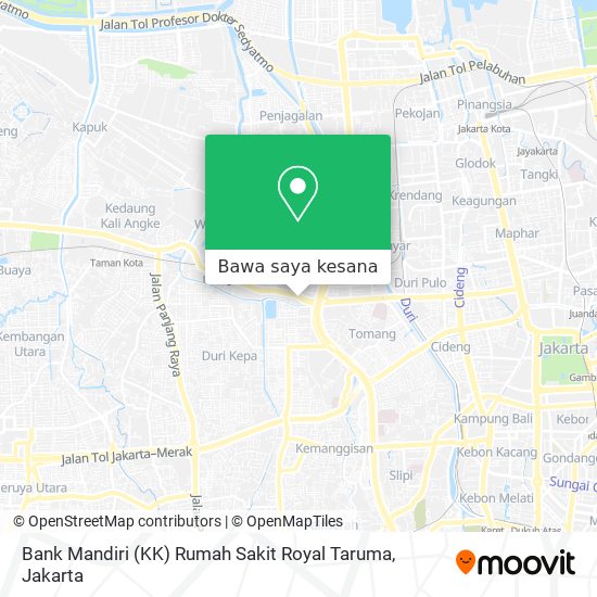 Peta Bank Mandiri (KK) Rumah Sakit Royal Taruma