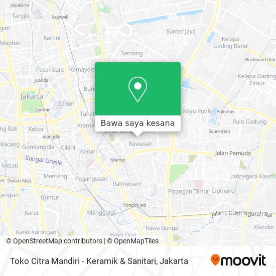 Peta Toko Citra Mandiri - Keramik & Sanitari