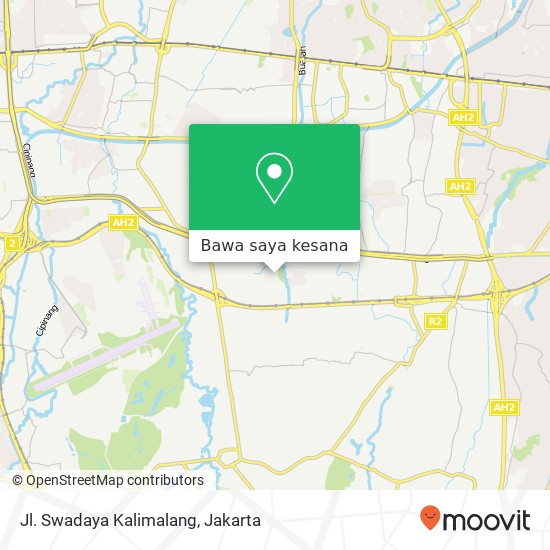 Peta Jl. Swadaya Kalimalang