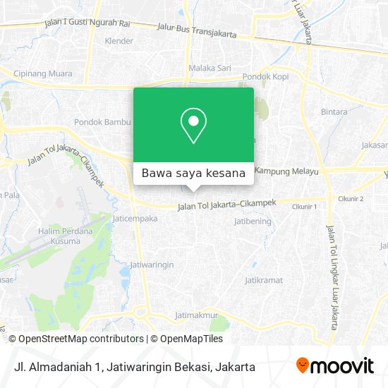 Peta Jl. Almadaniah 1, Jatiwaringin Bekasi
