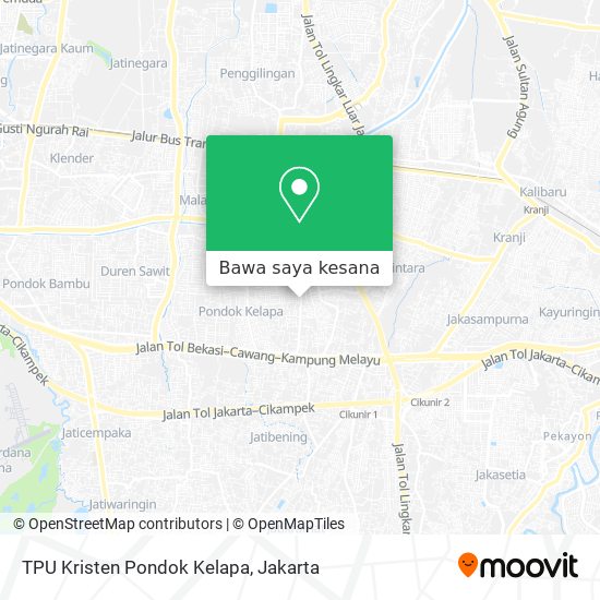 Peta TPU Kristen Pondok Kelapa