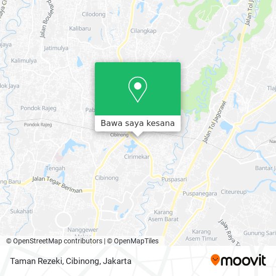 Peta Taman Rezeki, Cibinong