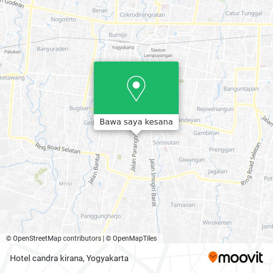 Peta Hotel candra kirana