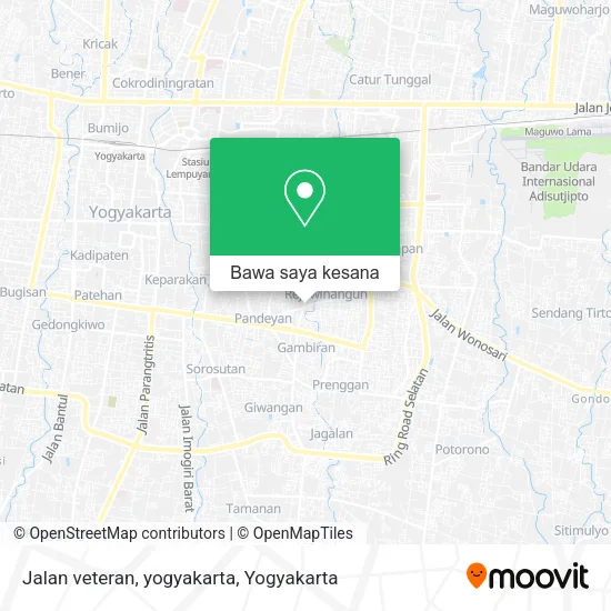 Peta Jalan veteran, yogyakarta
