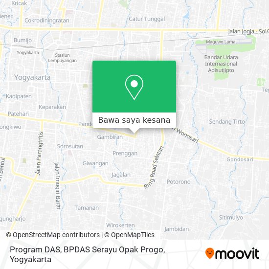 Peta Program DAS, BPDAS Serayu Opak Progo