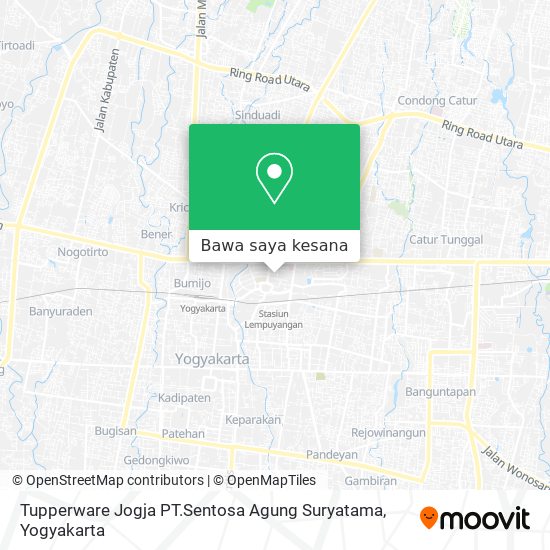 Peta Tupperware Jogja PT.Sentosa Agung Suryatama
