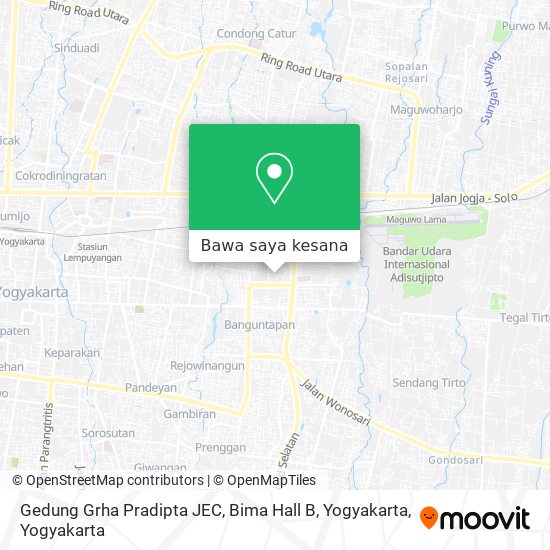 Peta Gedung Grha Pradipta JEC, Bima Hall B, Yogyakarta