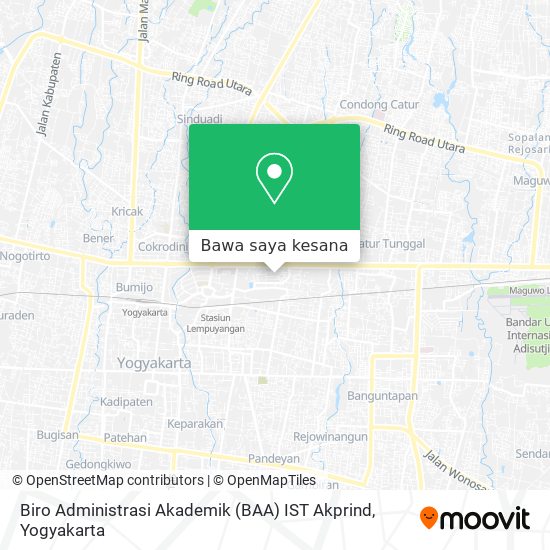 Peta Biro Administrasi Akademik (BAA) IST Akprind