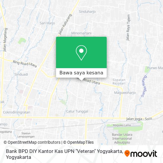 Peta Bank BPD DIY Kantor Kas UPN "Veteran" Yogyakarta