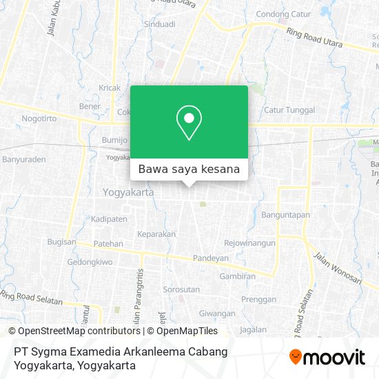 Peta PT Sygma Examedia Arkanleema Cabang Yogyakarta