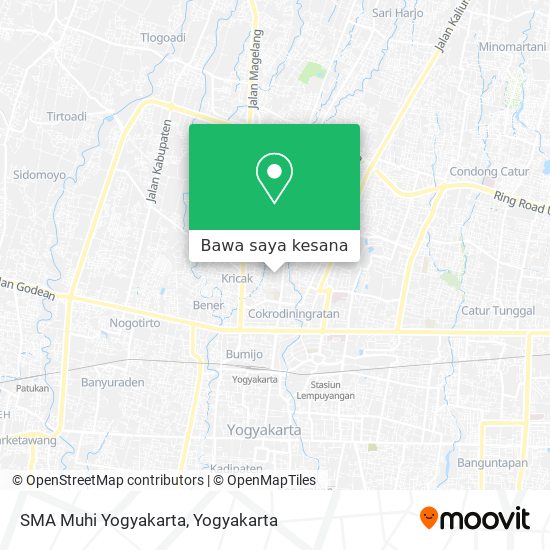 Peta SMA Muhi Yogyakarta