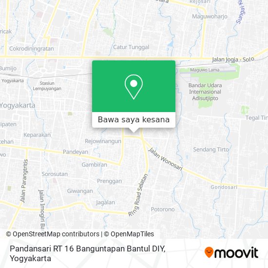 Peta Pandansari RT 16 Banguntapan Bantul DIY