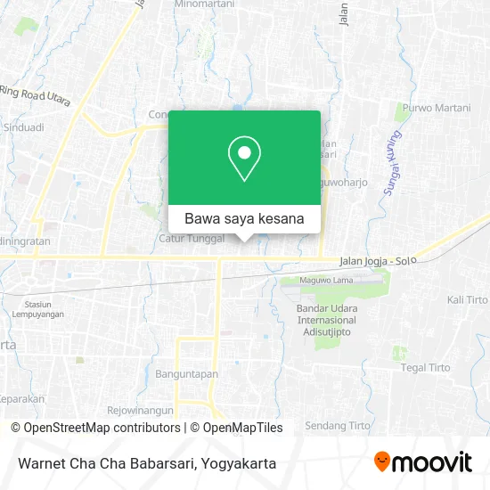 Peta Warnet Cha Cha Babarsari