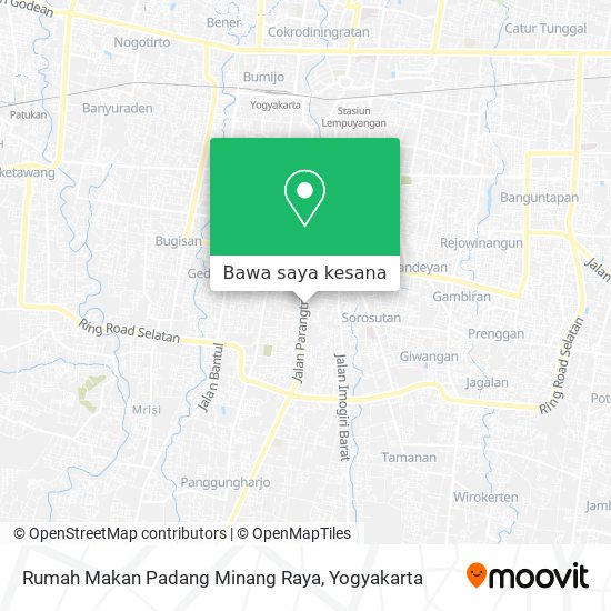 Peta Rumah Makan Padang Minang Raya