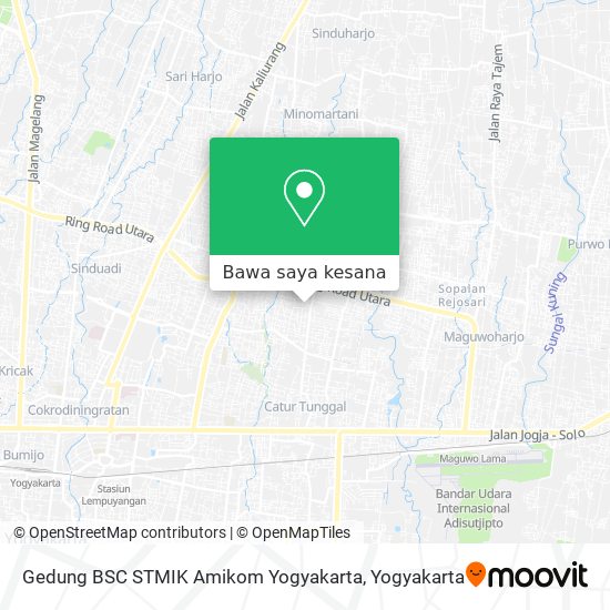 Peta Gedung BSC STMIK Amikom Yogyakarta