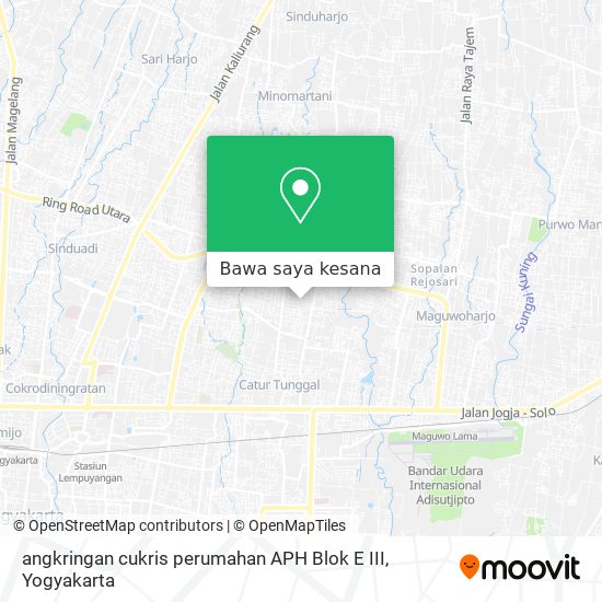 Peta angkringan cukris perumahan APH Blok E III