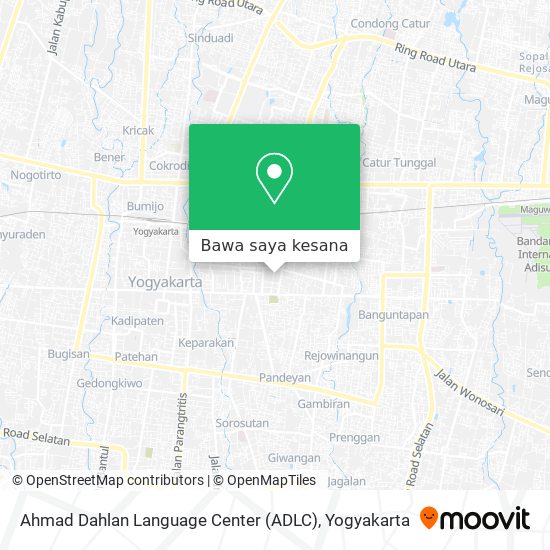 Peta Ahmad Dahlan Language Center (ADLC)