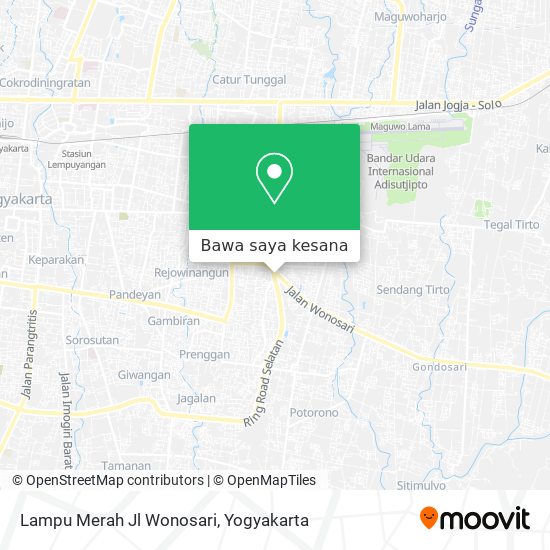 Peta Lampu Merah Jl Wonosari