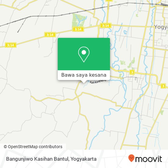 Peta Bangunjiwo Kasihan Bantul