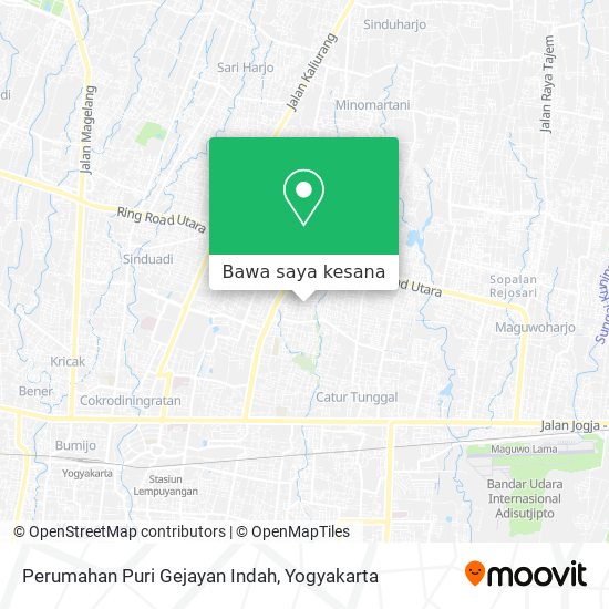 Peta Perumahan Puri Gejayan Indah