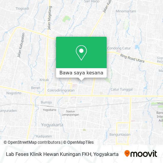 Peta Lab Feses Klinik Hewan Kuningan FKH