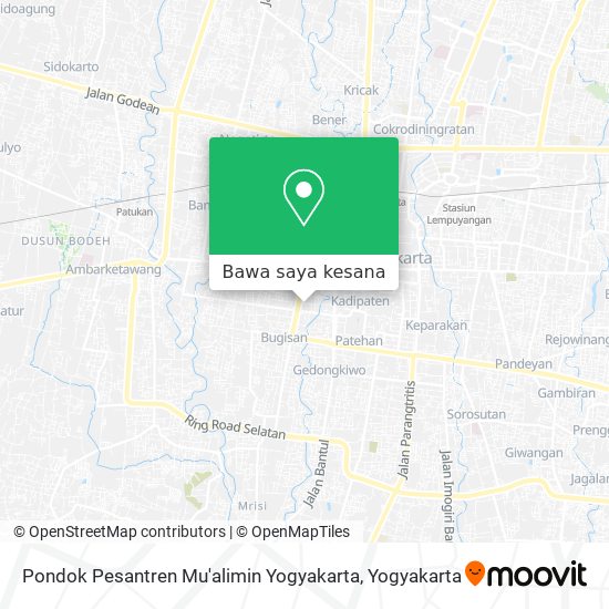 Peta Pondok Pesantren Mu'alimin Yogyakarta