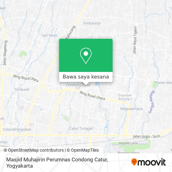 Peta Masjid Muhajirin Perumnas Condong Catur