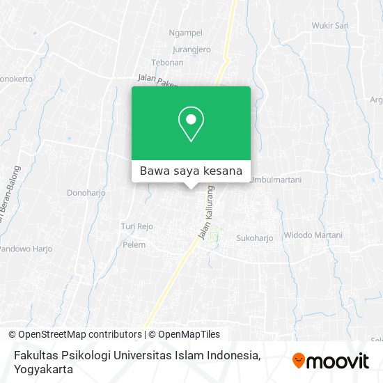 Peta Fakultas Psikologi Universitas Islam Indonesia