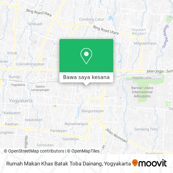 Peta Rumah Makan Khas Batak Toba Dainang