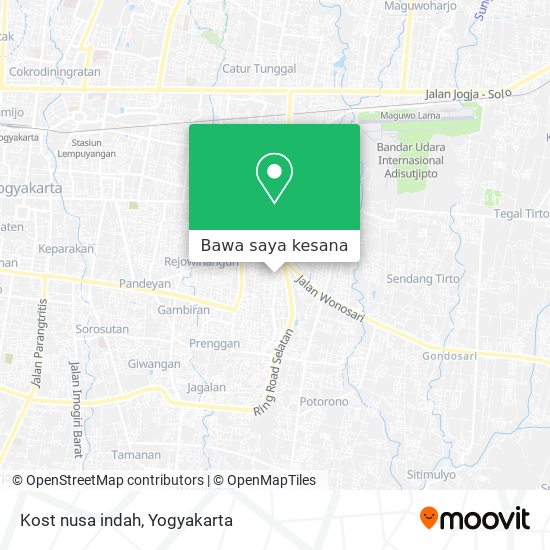 Peta Kost nusa indah