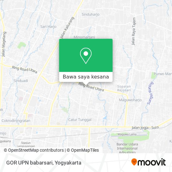 Peta GOR UPN babarsari