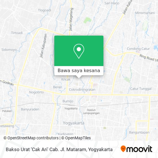 Peta Bakso Urat 'Cak Ari' Cab. Jl. Mataram