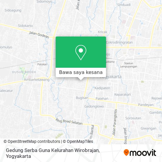 Peta Gedung Serba Guna Kelurahan Wirobrajan