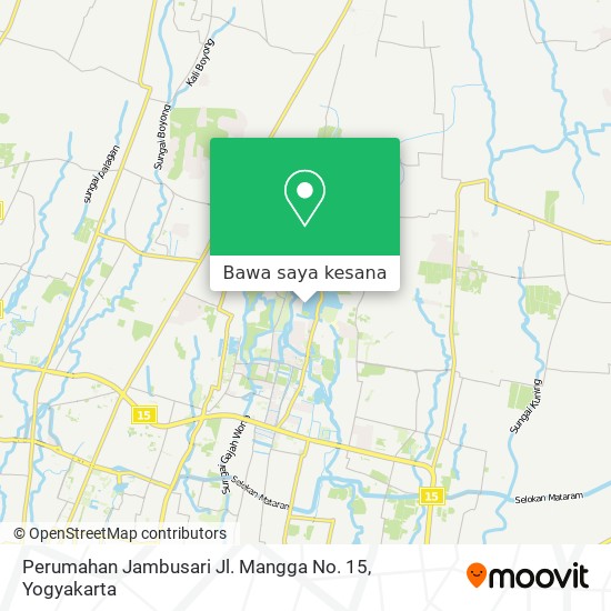 Peta Perumahan Jambusari Jl. Mangga No. 15