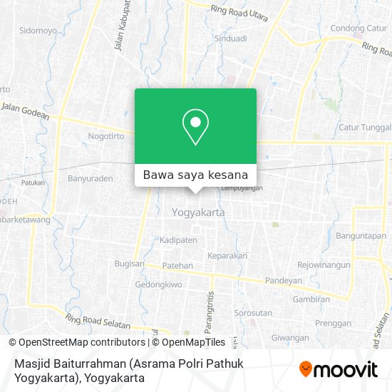 Peta Masjid Baiturrahman (Asrama Polri Pathuk Yogyakarta)
