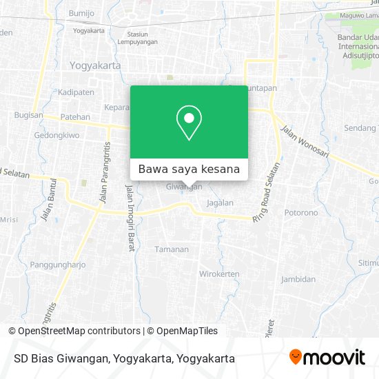 Peta SD Bias Giwangan, Yogyakarta