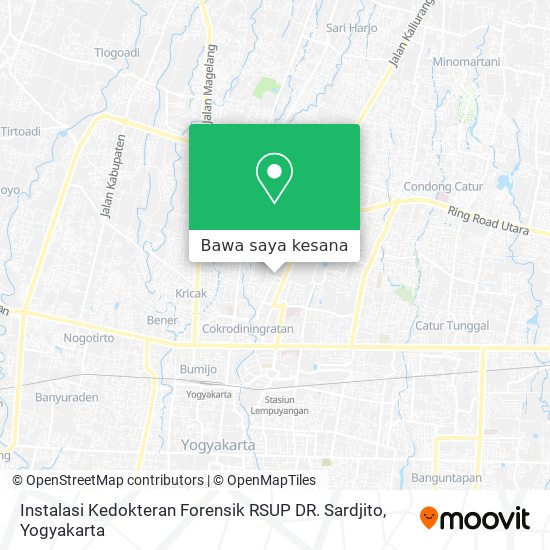 Peta Instalasi Kedokteran Forensik RSUP DR. Sardjito