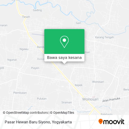 Peta Pasar Hewan Baru Siyono