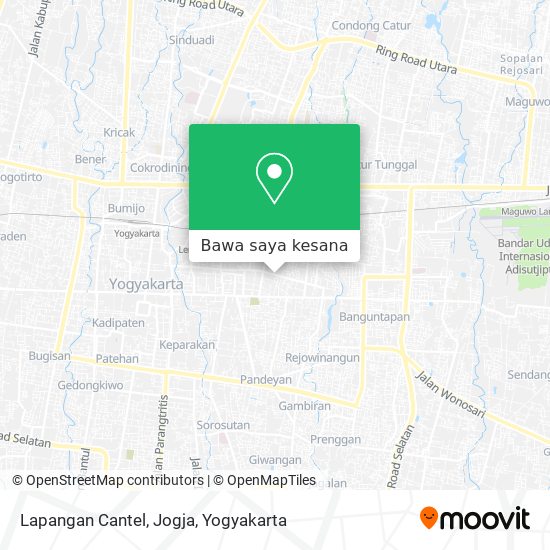 Peta Lapangan Cantel, Jogja