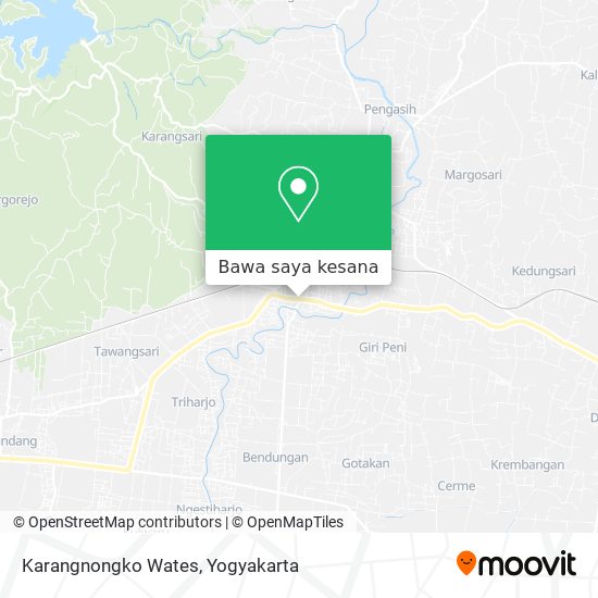Peta Karangnongko Wates