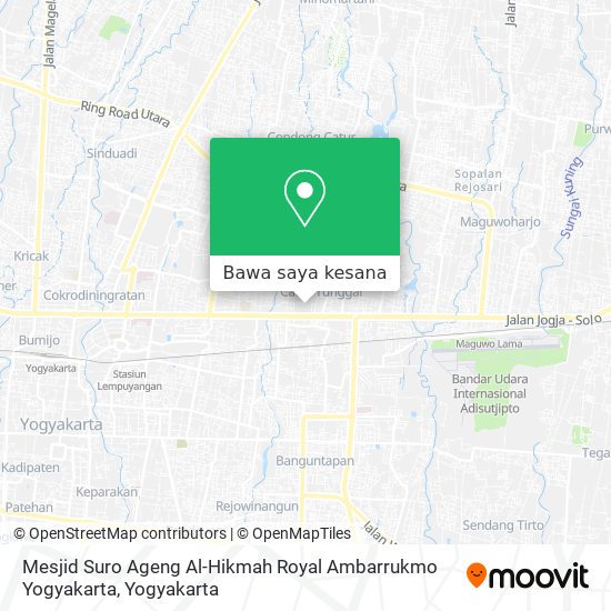 Peta Mesjid Suro Ageng Al-Hikmah Royal Ambarrukmo Yogyakarta