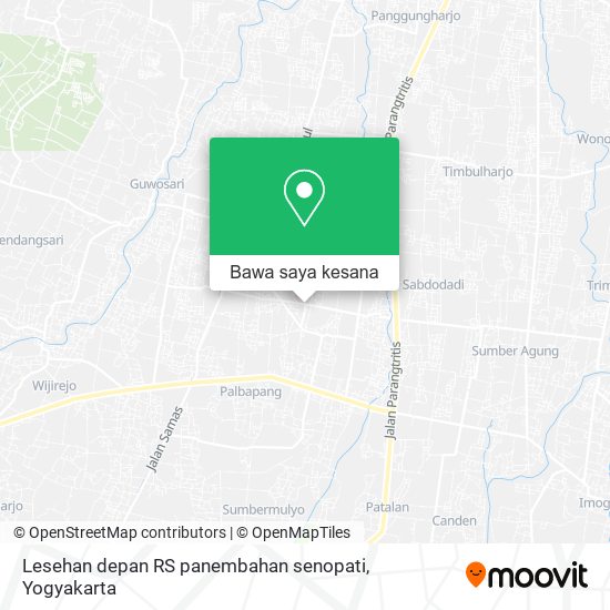 Peta Lesehan depan RS panembahan senopati