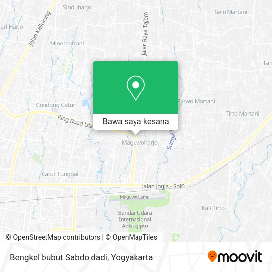 Peta Bengkel bubut Sabdo dadi