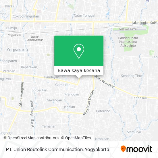 Peta PT. Union Routelink Communication