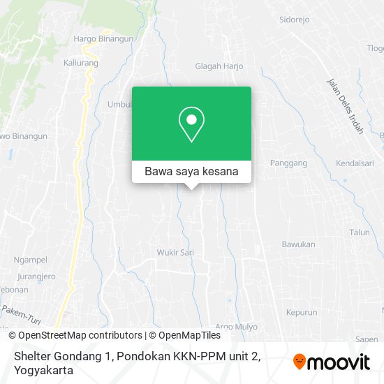 Peta Shelter Gondang 1, Pondokan KKN-PPM unit 2